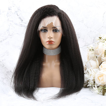 Full Lace Wig Kinky Straight